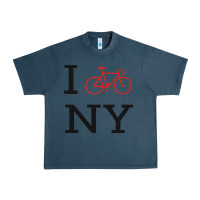 Midnight Navy i bike ny funny bike Urban Heavy Tee - artisFamous