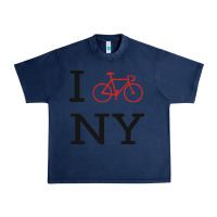 Navy i bike ny funny bike Urban Heavy Tee - artisFamous