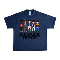 Navy stranger kids Urban Heavy Tee - artisFamous