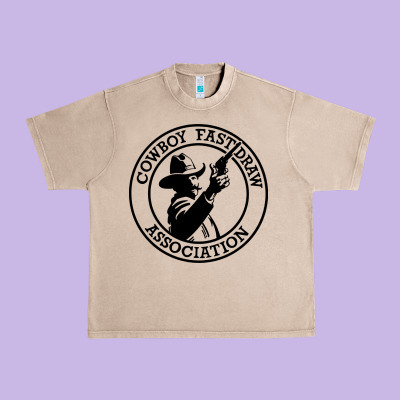 Cowboy Fast Draw Association Urban Heavy Tee Designed By Artisfamous
