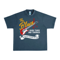 Midnight Navy the blues music Urban Heavy Tee - artisFamous