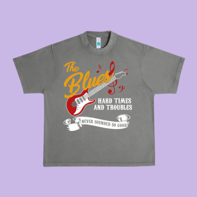 The Blues Music Urban Heavy Tee Designed By Artisfamous