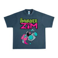 Midnight Navy Invader Zim Gir Urban Heavy Tee - artisFamous