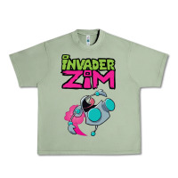 Oil Green Invader Zim Gir Urban Heavy Tee - artisFamous