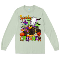 Matcha spooky cruhser with monster truck Long Sleeve Tee - Artiststas