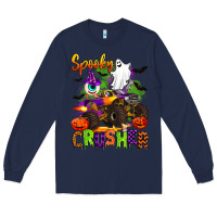 Navy spooky cruhser with monster truck Long Sleeve Tee - Artiststas