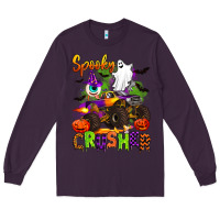 Plum spooky cruhser with monster truck Long Sleeve Tee - Artiststas