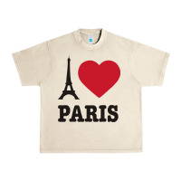 Sandshell i love paris eiffel tower funny Urban Heavy Tee - artisFamous
