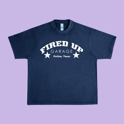 Fired Up Garage Urban Heavy Tee Designed By Artisfamous
