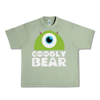 Oil Green googly bear Urban Heavy Tee - artisFamous