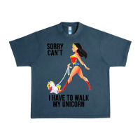 Midnight Navy wonder woman sorry can't Urban Heavy Tee - artisFamous