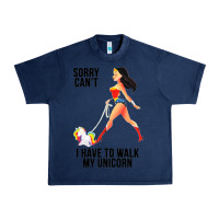 Navy wonder woman sorry can't Urban Heavy Tee - artisFamous