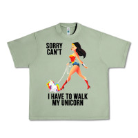 Oil Green wonder woman sorry can't Urban Heavy Tee - artisFamous