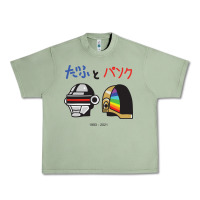 Oil Green DAFTPUNK Japanese Urban Heavy Tee - artisFamous