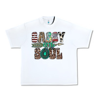 White sassy little soul Urban Heavy Tee - CowhideDigitalArt
