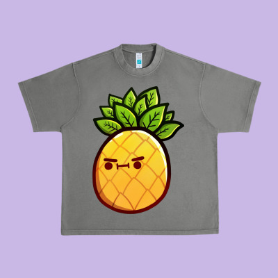 Pineapple Fruits Urban Heavy Tee Designed By Artisfamous