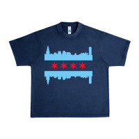 Navy awesome chicago city Urban Heavy Tee - artisFamous
