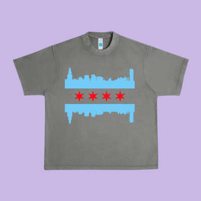 Awesome Chicago City Urban Heavy Tee Designed By Artisfamous