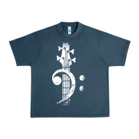 Midnight Navy musical guitar bass Urban Heavy Tee - artisFamous