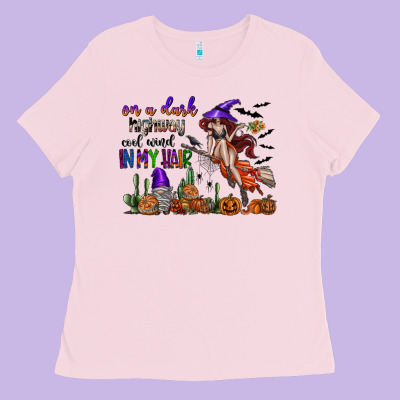On A Dark Highway Cool Wind In My Hair Ladies Tee Designed By Sublimationcraftshop