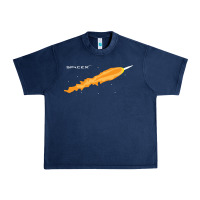 Navy SpaceX Rocket Urban Heavy Tee - artisFamous