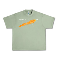Oil Green SpaceX Rocket Urban Heavy Tee - artisFamous