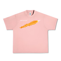 Salmon SpaceX Rocket Urban Heavy Tee - artisFamous