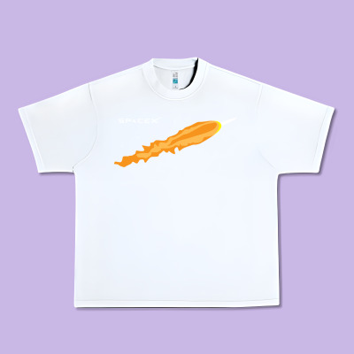 Spacex Rocket Urban Heavy Tee Designed By Artisfamous