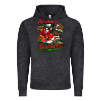 Vintage Black louisiana christmas with  afro santa Vintage Hoodie - BarkalooDesign