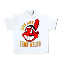 White long live chief wahoos Urban Heavy Tee - artisFamous