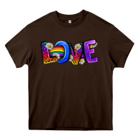 Chocolate Brown Western Love LGBTQ+ Heavy Core Tee - BundleAndBundleShop