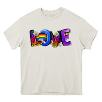 Cream Western Love LGBTQ+ Heavy Core Tee - BundleAndBundleShop