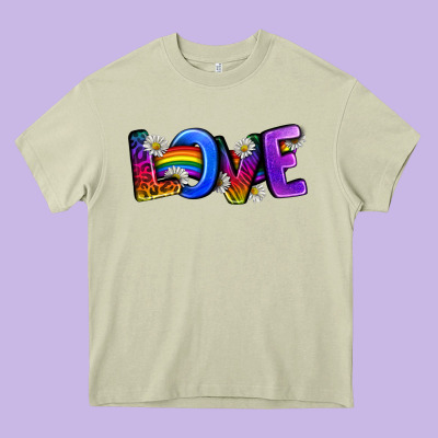 Western Love Lgbtq+ Heavy Core Tee Designed By Bundleandbundleshop