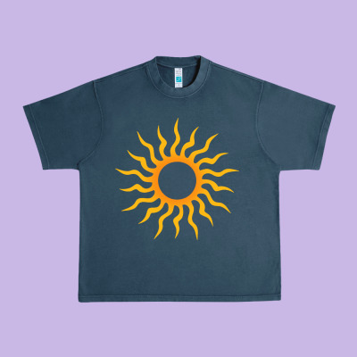 Tribal Sun Urban Heavy Tee Designed By Artisfamous
