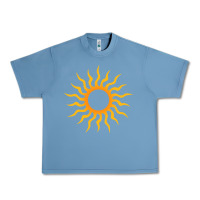 Pebble Blue tribal sun Urban Heavy Tee - artisFamous