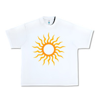 White tribal sun Urban Heavy Tee - artisFamous