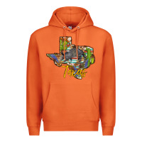 Carrot texas map armadillo Premium Hoodie - BarkalooDesign