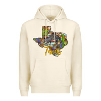 Tofu texas map armadillo Premium Hoodie - BarkalooDesign