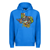 True Royal texas map armadillo Premium Hoodie - BarkalooDesign