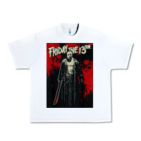 White friday the 13th jason drip Urban Heavy Tee - artisFamous