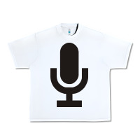 White microphone funny music Urban Heavy Tee - artisFamous