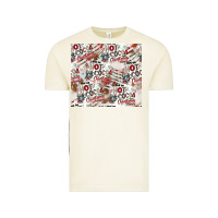 Vintage Arctic hot cocoa christmas cheer pattern Vintage Tee - CowhideDigitalArt