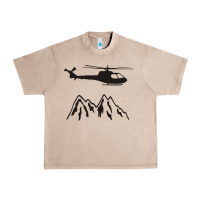 Mountain Rescue Helicopter Funny Urban Heavy Tee | Teevron