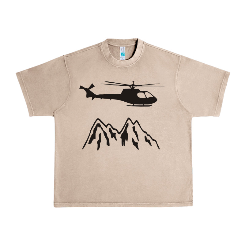 Mountain Rescue Helicopter Funny Urban Heavy Tee by artisFamous | Teevron