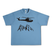 Pebble Blue mountain rescue helicopter funny Urban Heavy Tee - artisFamous
