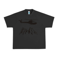 Pigment Black mountain rescue helicopter funny Urban Heavy Tee - artisFamous