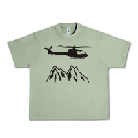 Oil Green mountain rescue helicopter funny Urban Heavy Tee - artisFamous