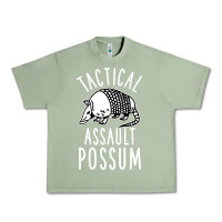 Oil Green tactical assault possum Urban Heavy Tee - artisFamous