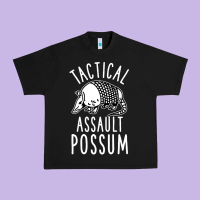 Tactical Assault Possum Urban Heavy Tee Designed By Artisfamous
