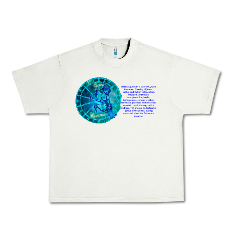 Aquarius Sign Zodiac Astrology Horoscope T-shirt Urban Heavy Tee by artisFamous | Teevron